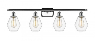 Cindyrella - 4 Light - 36 inch - Polished Chrome - Bath Vanity Light (3442|516-4W-PC-G652-6)