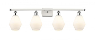 Cindyrella - 4 Light - 36 inch - White Polished Chrome - Bath Vanity Light (3442|516-4W-WPC-G651-6-LED)
