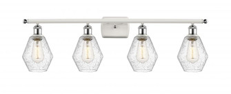 Cindyrella - 4 Light - 36 inch - White Polished Chrome - Bath Vanity Light (3442|516-4W-WPC-G654-6)