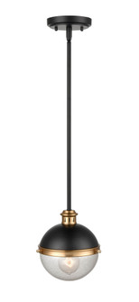 Ellmira 1-Light Pendant light Matte Black/ Aged Brass (670|4250-MB/AB)