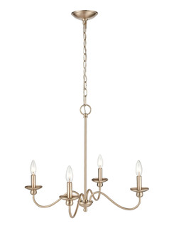 Delvona 4-Light Chandelier Ceiling Light Modern Gold (670|4384-MG)