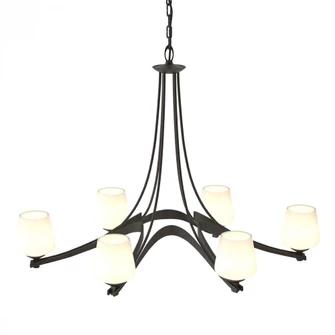 Oval Ribbon 6 Arm Chandelier (65|104106-SKT-14-GG0236)