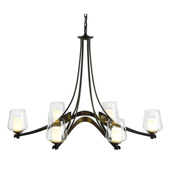 Oval Ribbon 6 Arm Chandelier (65|104116-SKT-86-ZU0291)