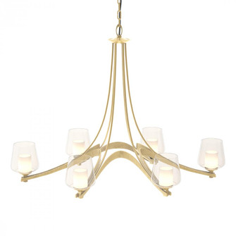 Oval Ribbon 6 Arm Chandelier (65|104116-SKT-86-ZU0291)