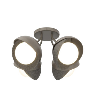 Brooklyn 4-Light Double Shade Semi-Flush (65|121376-SKT-07-20-GG0711)