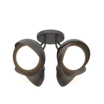 Brooklyn 4-Light Double Shade Semi-Flush (65|121376-SKT-10-14-GG0711)