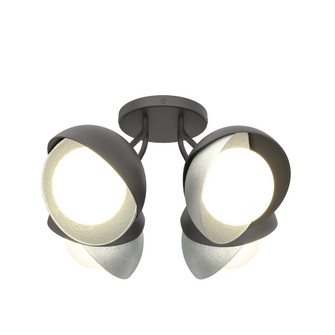 Brooklyn 4-Light Double Shade Semi-Flush (65|121376-SKT-10-82-GG0711)