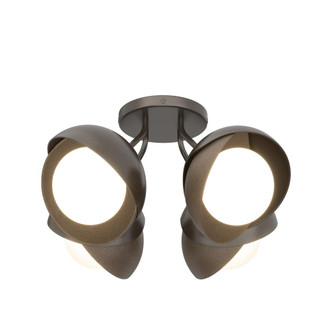 Brooklyn 4-Light Double Shade Semi-Flush (65|121376-SKT-14-05-GG0711)