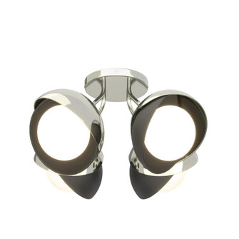 Brooklyn 4-Light Double Shade Semi-Flush (65|121376-SKT-85-07-GG0711)