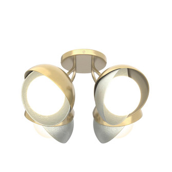 Brooklyn 4-Light Double Shade Semi-Flush (65|121376-SKT-86-82-GG0711)