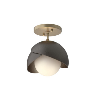 Brooklyn 1-Light Double Shade Semi-Flush (65|121377-SKT-84-14-GG0711)