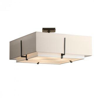 Exos Square Large Double Shade Semi-Flush (65|126513-SKT-14-SF2012-SE2401)