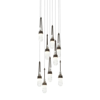 Link 9-Light Blown Glass Pendant (65|131100-SKT-LONG-14-YJ0434)