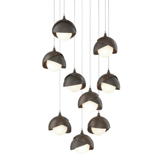 Brooklyn 9-Light Double Shade Pendant (65|131105-SKT-LONG-05-07-GG0711)