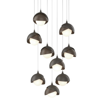 Brooklyn 9-Light Double Shade Pendant (65|131105-SKT-LONG-07-05-GG0711)