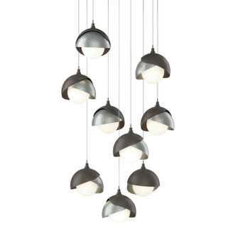 Brooklyn 9-Light Double Shade Pendant (65|131105-SKT-LONG-07-82-GG0711)