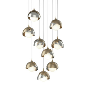 Brooklyn 9-Light Double Shade Pendant (65|131105-SKT-LONG-84-85-GG0711)