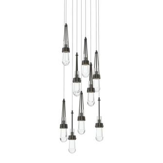 Link 9-Light Clear Glass Pendant (65|131108-SKT-LONG-14-ZM0434)