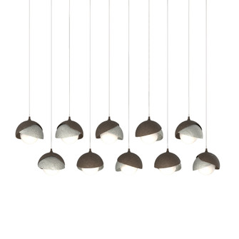 Brooklyn 10-Light Double Shade Pendant (65|131205-SKT-LONG-05-85-GG0711)