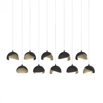 Brooklyn 10-Light Double Shade Pendant (65|131205-SKT-LONG-10-84-GG0711)