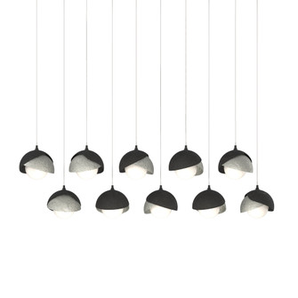 Brooklyn 10-Light Double Shade Pendant (65|131205-SKT-LONG-10-85-GG0711)