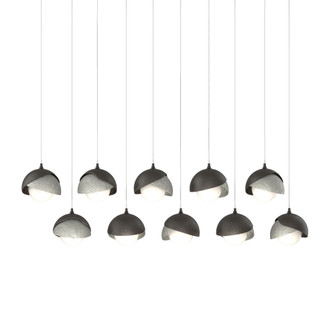 Brooklyn 10-Light Double Shade Pendant (65|131205-SKT-LONG-14-85-GG0711)