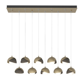 Brooklyn 10-Light Double Shade Pendant (65|131205-SKT-STND-84-07-GG0711)