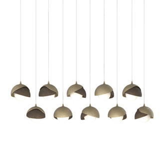 Brooklyn 10-Light Double Shade Pendant (65|131205-SKT-LONG-84-05-GG0711)