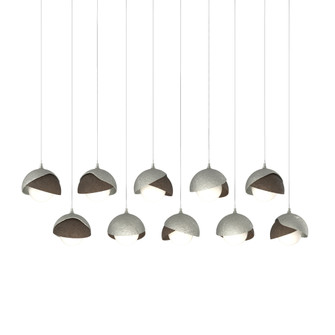 Brooklyn 10-Light Double Shade Pendant (65|131205-SKT-LONG-85-05-GG0711)