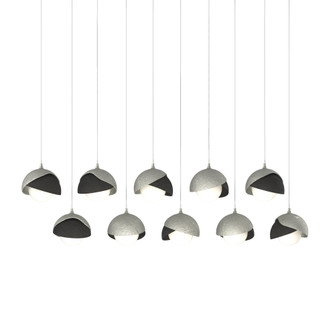 Brooklyn 10-Light Double Shade Pendant (65|131205-SKT-LONG-85-10-GG0711)