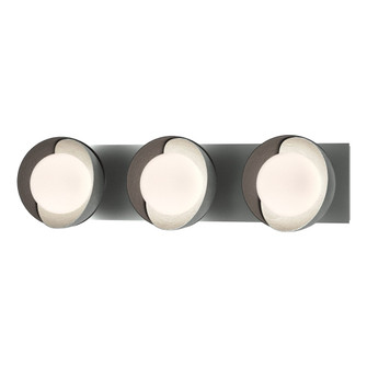 Brooklyn 3-Light Straight Double Shade Bath Sconce (65|201378-SKT-82-10-GG0711)