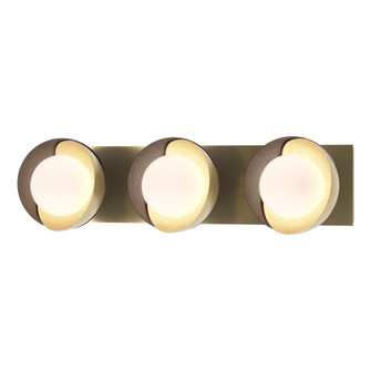 Brooklyn 3-Light Straight Double Shade Bath Sconce (65|201378-SKT-86-14-GG0711)