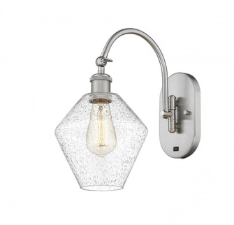 Cindyrella - 1 Light - 8 inch - Brushed Satin Nickel - Adjustable Swing Arm (3442|518-1W-SN-G654-8-LED)