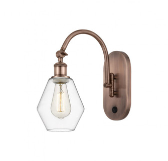 Cindyrella - 1 Light - 6 inch - Antique Copper - Adjustable Swing Arm (3442|518-1W-AC-G652-6-LED)