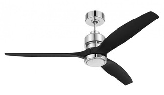 52'' Sonnet ceiling fan in Polished Nickel w/ Flat Black Polycarbonate Blades, WIFI control (20|SONWF52PLN3-FBP)