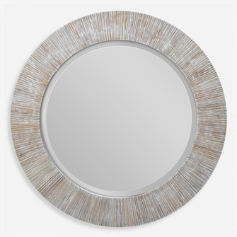 Uttermost Repose Whitewash Round Mirror (85|09785)