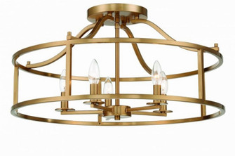 Stockton 5-Light Ceiling Light in Warm Brass (128|6-1679-5-322)