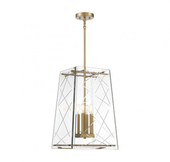 Kole 4 LT Pendant in Warm Brass (128|3-1617-4-322)