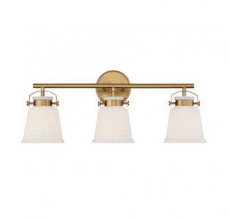 Kaden 3-Light Bathroom Vanity Light in Warm Brass (128|8-1627-3-322)