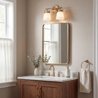 Kaden 2-Light Bathroom Vanity Light in Warm Brass (128|8-1627-2-322)