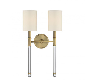 Fremont 2-Light Wall Sconce in Warm Brass (128|9-103-2-322)