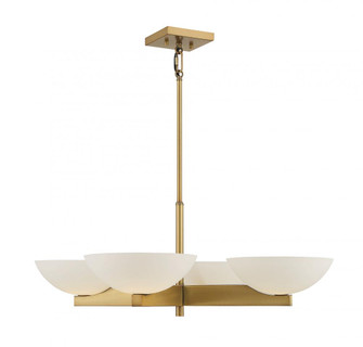 Fallon 4-Light Chandelier in Warm Brass (128|1-1613-4-322)