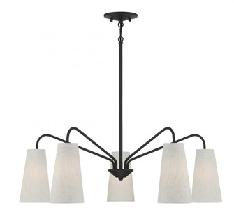 Edgewood 5-Light Chandelier in Matte Black (128|1-1786-5-89)