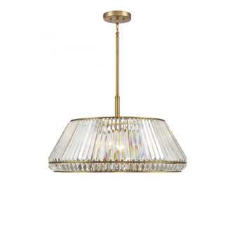 Pyramid 6-Light Pendant in Warm Brass (128|7-1610-6-322)