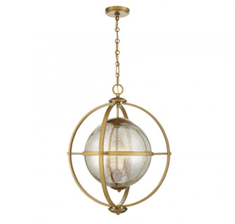 Pearl 3-Light Pendant in Warm Brass (128|7-1872-3-322)