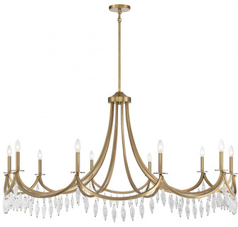 Kameron 10-Light Chandelier in Warm Brass (128|1-1805-10-322)