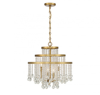 Luna 4-Light Chandelier in Warm Brass (128|1-1866-4-322)