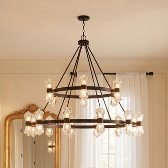 Dryden 36-Light LED Chandelier in Matte Black (128|1-1938-36-89)