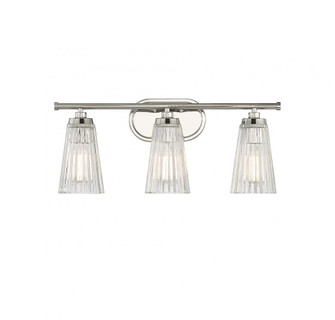 Chantilly 3-Light Bathroom Vanity Light in Polished Nickel (128|8-1745-3-109)