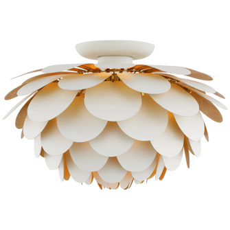 Cynara Large Flush Mount (279|CHC 4163WHT/G)